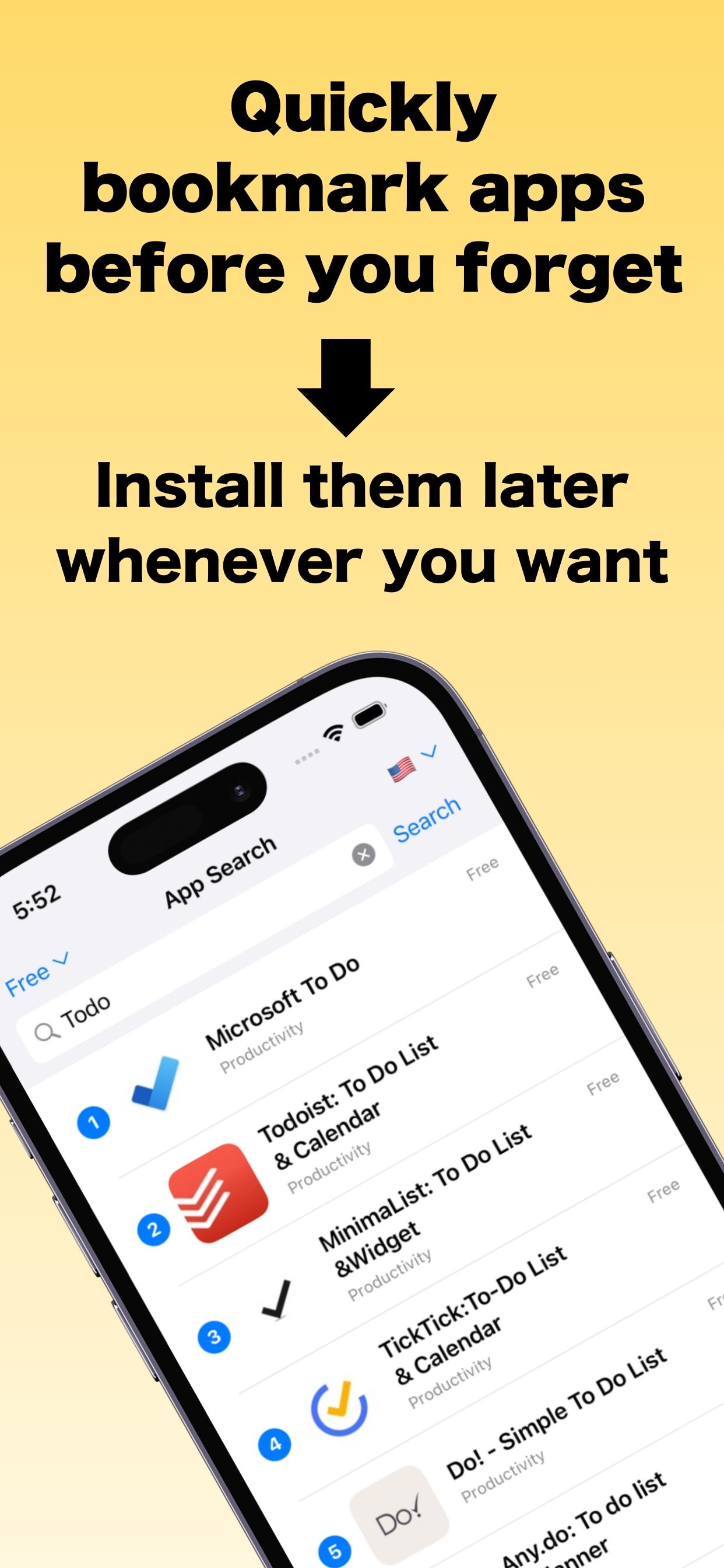App Bookmark - Search and save apps